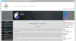 Desktop Screenshot of hoerendes-gebet.axis-web.de
