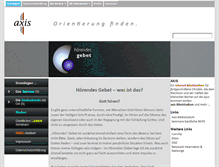 Tablet Screenshot of hoerendes-gebet.axis-web.de